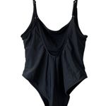 Wild Fable NEW Black One Piece Swimsuit Extra High Leg Extra Cheeky Size Large Photo 2