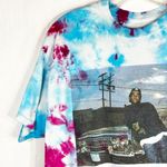Ice Cube Large Tee Boyz N the Hood Tie‎ Dye Handmade Pink Blue Crop Top 1007 Photo 2