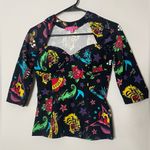 Betsey Johnson Corset Raglan Tattoo Print
Top from her 80th Birthday Collection Photo 0