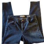 Anne Klein  Women's Skinny Jeans Missy Denim Stretchy Side Zip Dark Wash Size 12 Photo 0