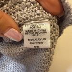 NWT La Miel Soft Gray Knit Oversized Sweater V Photo 5
