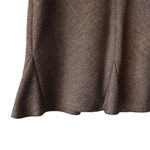 Vince  Brown Wool Blend Tulip Hem Skirt Size 12 Photo 1