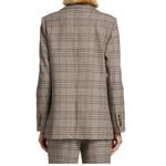 Tanya Taylor Lewis Plaid Fringe Trim Blazer NEW Photo 3