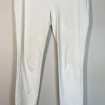 J. McLaughlin Pants Womens White Tapered Zip Ankle Size 8 Resortwear Beach Office Photo 0