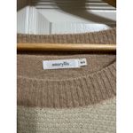 Amaryllis women's patchwork oversized boat neck sweater‎ size Xs/S Brown Photo 1