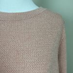 Clara Sun Woo Sweater Top Women Small Peach Pink Oversized Relaxed Asymmetrical Photo 4