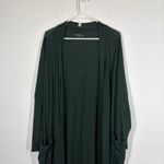 FLAW Lunya Organic Pima Long Cardigan One Size OS Green Photo 3