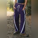 Free People #185 NWT Champ Is Here Pants in Dark Amethyst Photo 2