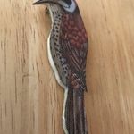 Bird Pin Brooch Handmade vintage bird watcherNew Photo 5