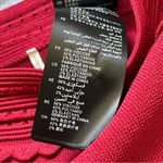 Sandro  Circle Scallop Skirt Size 1 in Red Photo 5