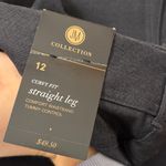 JM Collection  Curvy Fit Straight Leg Pants - Dark Gray Photo 1