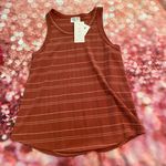 Sienna Sky Orange Striped Tank Top Photo 2