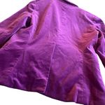 Theory  Purple Velvet Velour Blazer Jacket Button-Down Bold Classic Size 6 Womens Photo 7