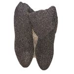 ALDO  Women's Silver Black Glitter Ankle Socks Boots Slip On High Heels New 7.5 Photo 8