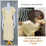 Faithfull the Brand Nwt faithful the brand farah cottagecore Santa Maria floral print boho v neck me Photo 1