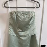 Pinky & Me size 10 light sage green strapless formal dress, prom, EUC, beaded Photo 4