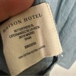 MAISON HOTEL NWT Ninette Navajo Blouse In Bleu Simple In Blue Size Large Photo 7