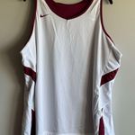 Nike Women's Burgundy and White Basketball Jersey Tank Reversible Size XXL Photo 2
