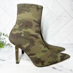 Good American High Kickstand Neoprene Boots Camo Green Size 7.5 Photo 1