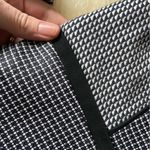 Ann Taylor Classic black blazer cropped short fitting textured patterned jacket Photo 5