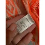 Blu Pepper Neon Coral Knit Aztec Fringe Cardigan Size Medium Photo 6