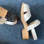 Swedish Hasbeens 39 white clog Velcro closure excellent worn 1x so cute 8.5 or 9 Photo 5
