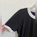 PINK - Victoria's Secret PINK Victoria’s Secret black and white T-shirt with silver sequins dog logo Photo 1