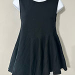 Lisa Perry Black Sleeveless Fit & Flare PEPLUM TOP EUC Size 4 Photo 0