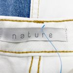 Vanilla Sky Denim Shorts Womens Medium Two Tone Distressed Grunge Rocker Beach Blue Photo 7