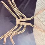 Cache Vintage  sleeveless black rhinestone detail strap and back design sz medium Photo 3