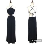 Gianni Bini  Black Kent Cutout Halter Maxi Dress Backless Sexy‎ Size Medium New Photo 2