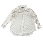 ZARA  Basic Satin Button-Down Blouse Size M Photo 1