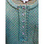 easel Oversized Women Polka Dot Long Sleeves Top in Green Size S Photo 4