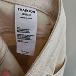 Thakoon Classic Cropped Jean Denim Ecru Cream Neutral Solid Casual Staple Cute Silver Size 2 Photo 8