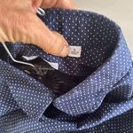 Uniqlo  Dark Blue Polka Dot Shirt size large Photo 6