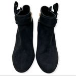 Nanette Lepore “Grace” Black Faux Suede Ankle Booties Photo 3