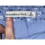 Abercrombie & Fitch Blue White Floral Zip Up A-Line Mini Skirt Womens Size XL Photo 4