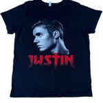 Justin Bieber Vintage Graphic Black T-shirt Photo 0