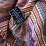 Robert Graham  Colorful Stripes Button Down Blouse - Size Medium Photo 9