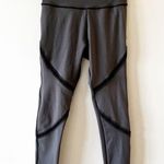 BSP Better Sports Performance Gray Sport Leggings Medium Mesh Inset Cropped New! Photo 8