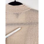 Eileen Fisher Womens Cardigan Beige Organic Linen Knit Long Sleeve Sweater Large Photo 9