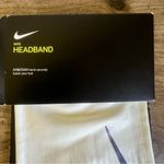 Nike  Wide Faux Leather White Headband SKU#H24110 Photo 1