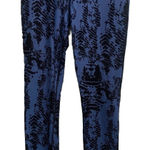 Athletic Works Blue & Black Print Leggings Size Small Ankle length Photo 0