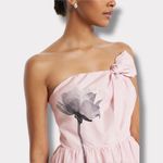 EXPRESS Strapless Floral Knot Bow Romper size Large NWT Photo 2