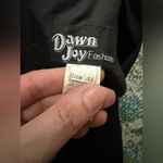 Vintage Dawn Joy Fashions sleeveless leopard print dress with scarf, size 14 Green Photo 13