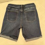 New York & Co. Women’s NY & Co mid rise denim jean shorts - dark blue wash - size 12 - stretchy Photo 3