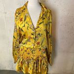 Alexis #700  Floral Ruffle Mini Dress In Yellow garden Photo 9