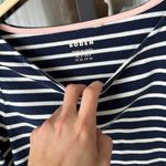 Boden Ella Long sleeve tee top sweater boatneck striped Bretonfrench navy cotton Blue Photo 3