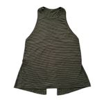 Lululemon army green sheer striped tank top Photo 9