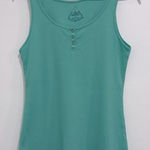 prAna  Ribbed Henley Tank Aqua Size XL Photo 0